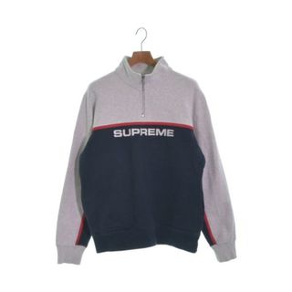 シュプリーム(Supreme)のSupreme シュプリーム スウェット M 紺xグレー 【古着】【中古】(スウェット)