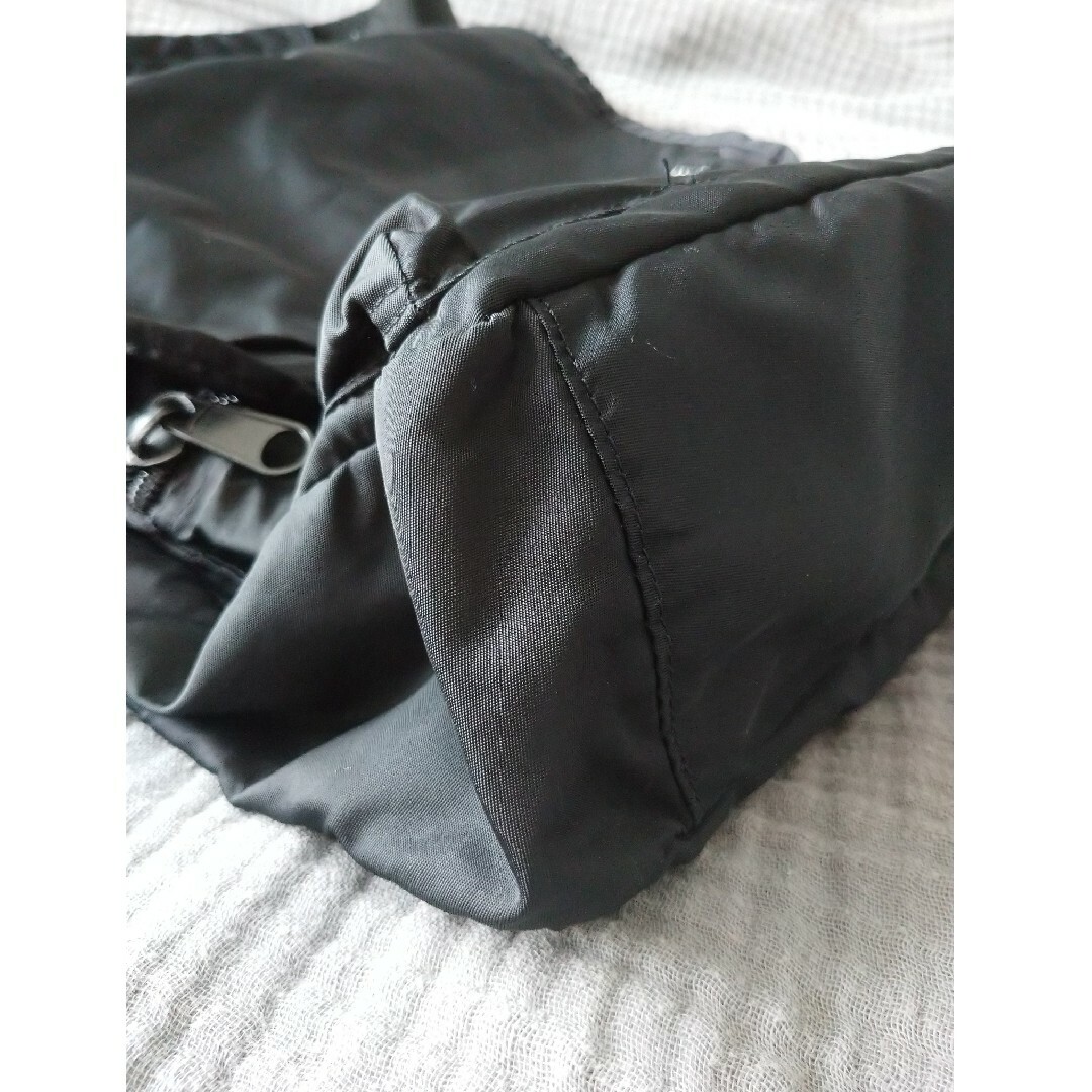 A4収納可ナイロン ビッグショルダーバッグ/黒 メンズのバッグ(ショルダーバッグ)の商品写真