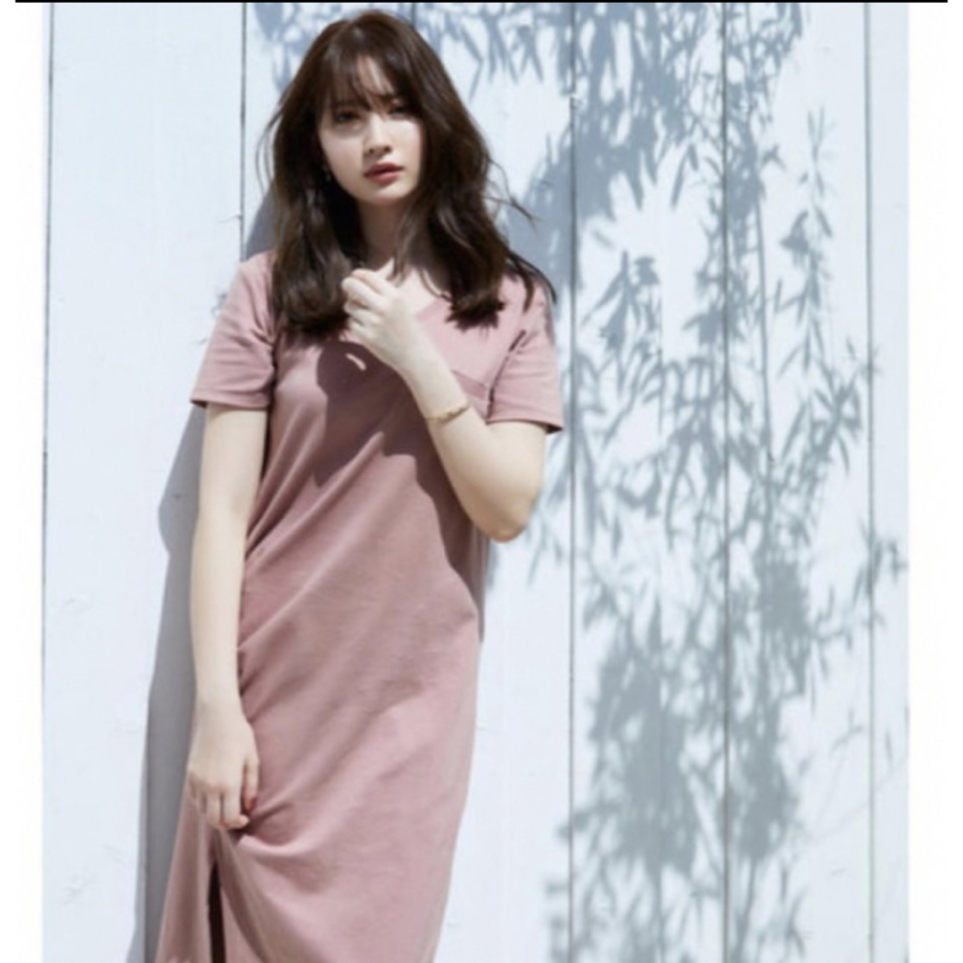 Relaxed T-Shirt Long Dress rose ピンクワンピ | フリマアプリ ラクマ