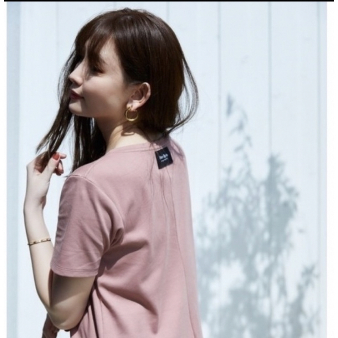 Relaxed T-Shirt Long Dress rose ピンクワンピ
