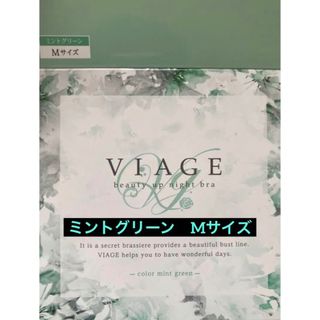 ヴィアージュ(VIAGE)のVIAGE ビアージュ ヴィアージュ ナイトブラ ミントグリーン Mサイズ(ブラ)