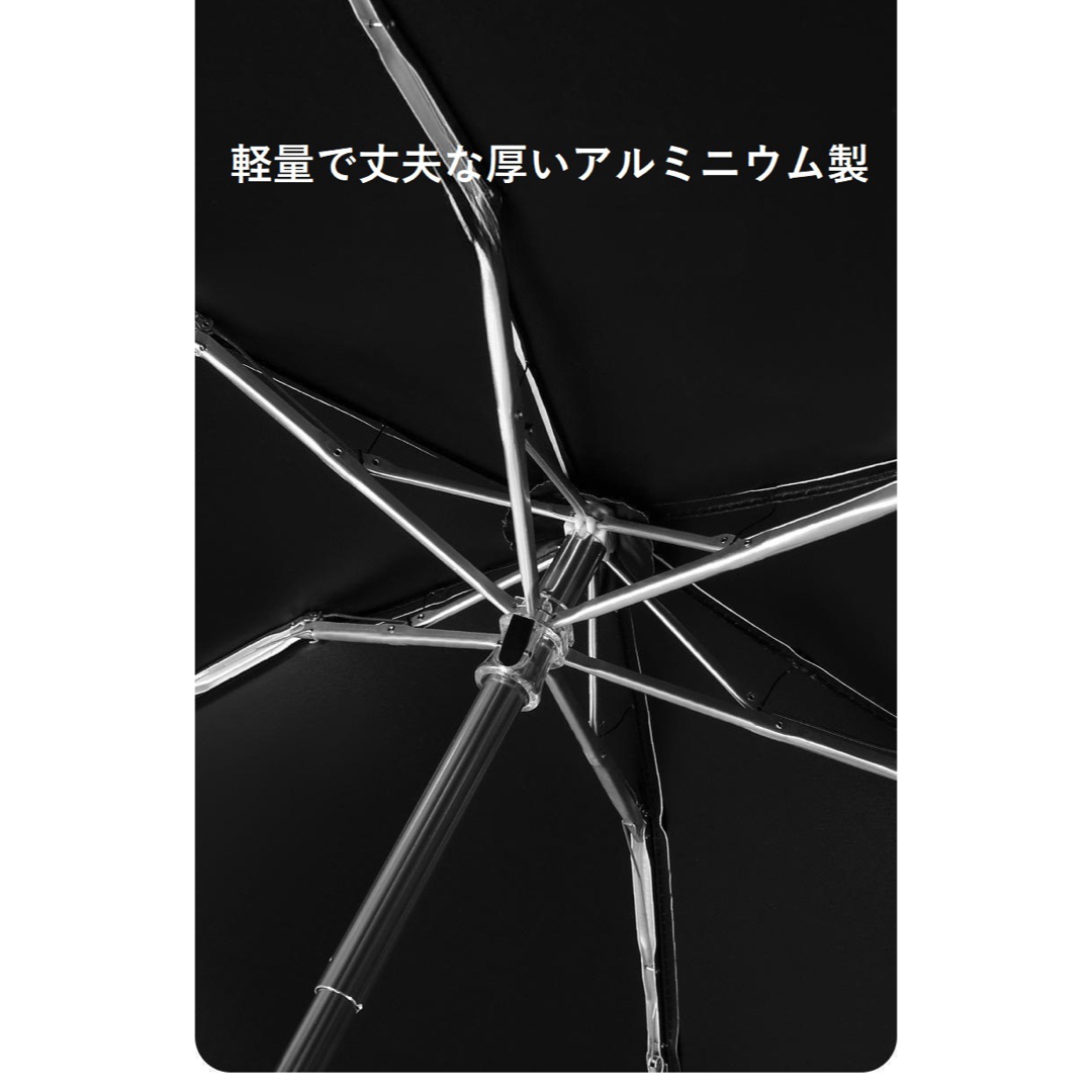 折りたたみ傘　レディース　日傘　軽量　晴雨兼用　完全遮光　UPF50　ホワイト レディースのファッション小物(傘)の商品写真