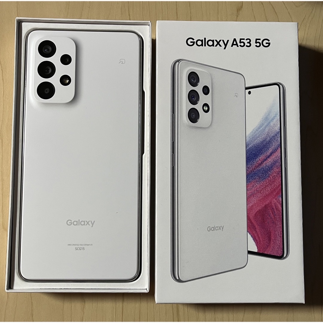 シルバー金具 【極美品】GALAXY A53 AwesomeWhite SIMフリー