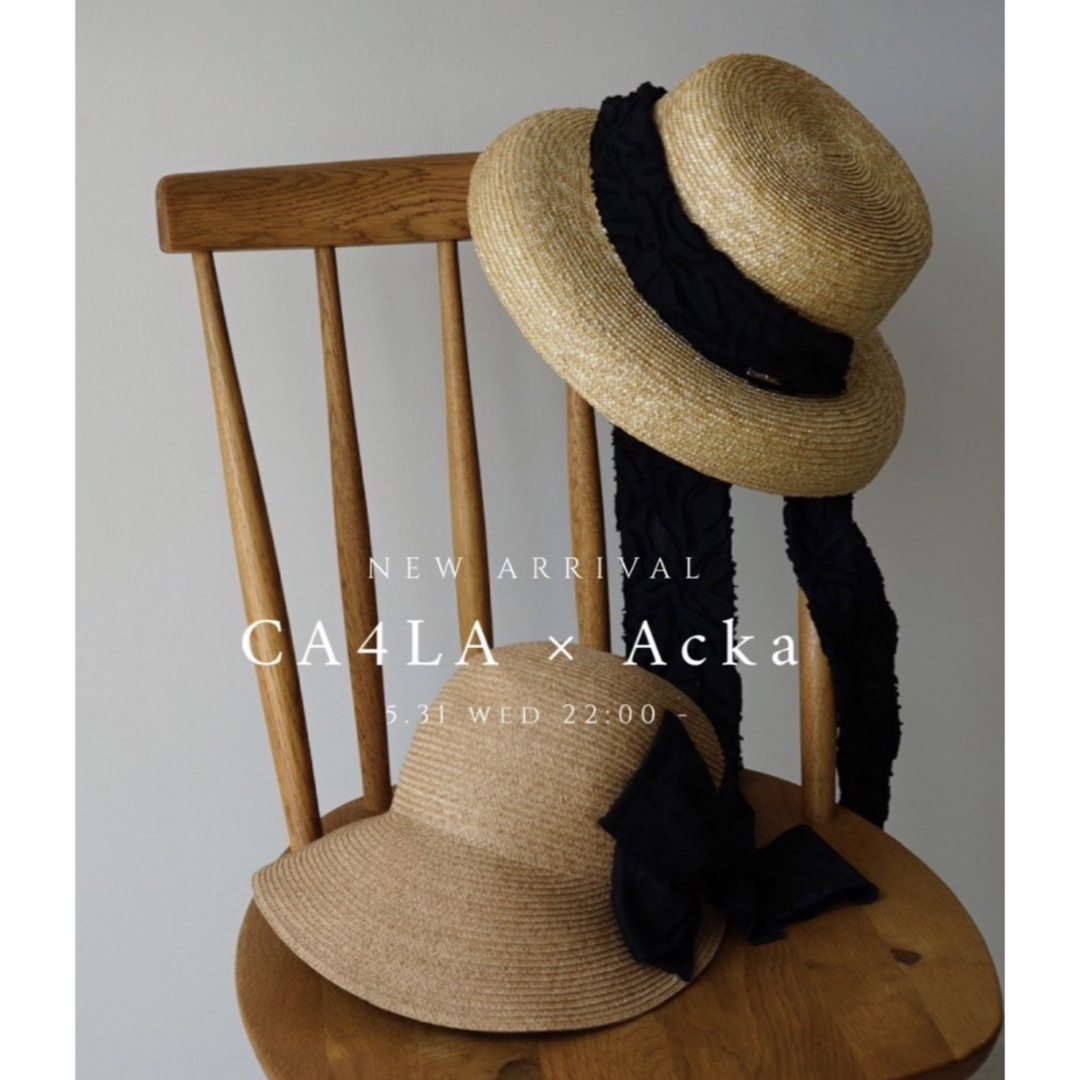 CA4LA(カシラ)のacka×CA4LA レディースの帽子(麦わら帽子/ストローハット)の商品写真