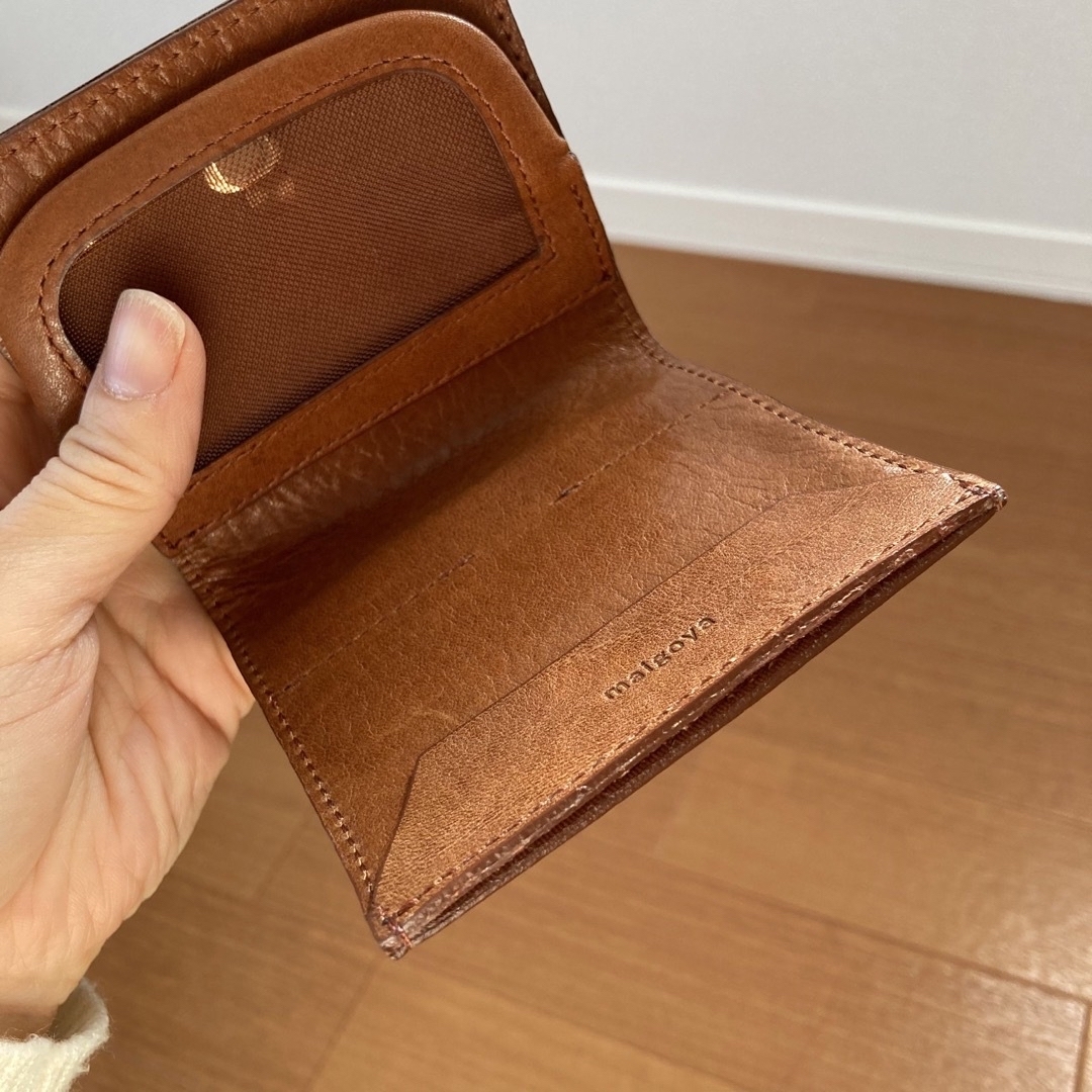 【maigoya】mainichi wallet キャメル 5