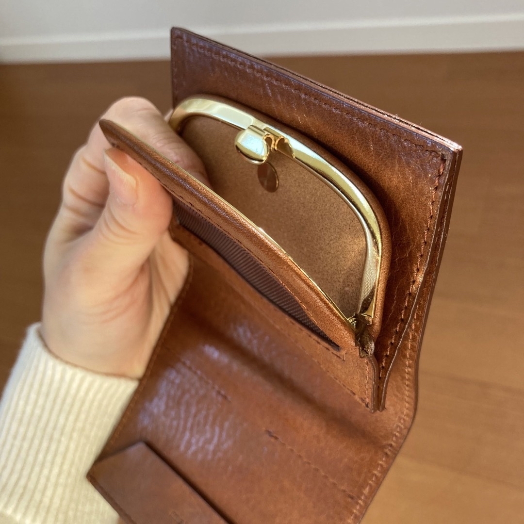 【maigoya】mainichi wallet キャメル 4