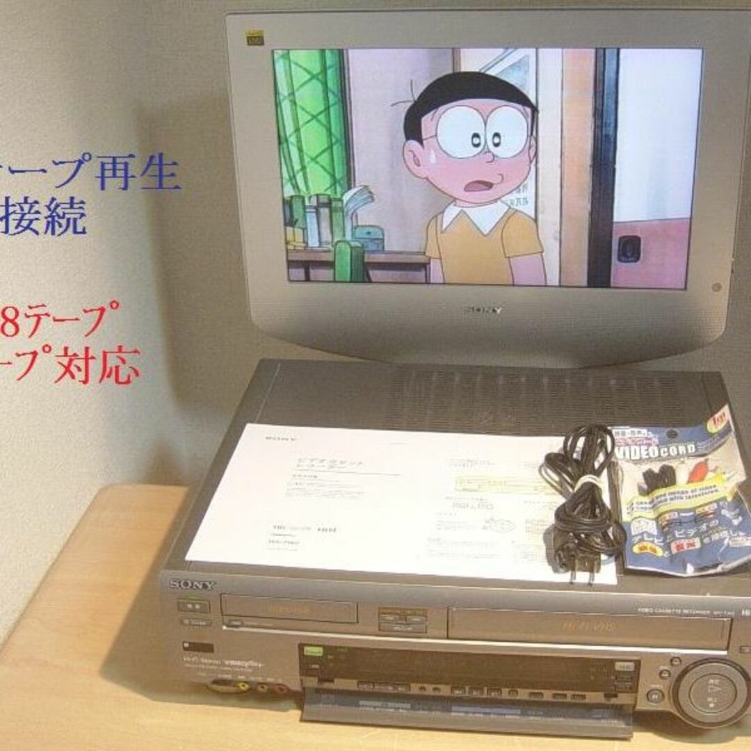 いつでもポイント10倍 ８ミリビデオ+VHSデッキWV-TW2送料無料No192