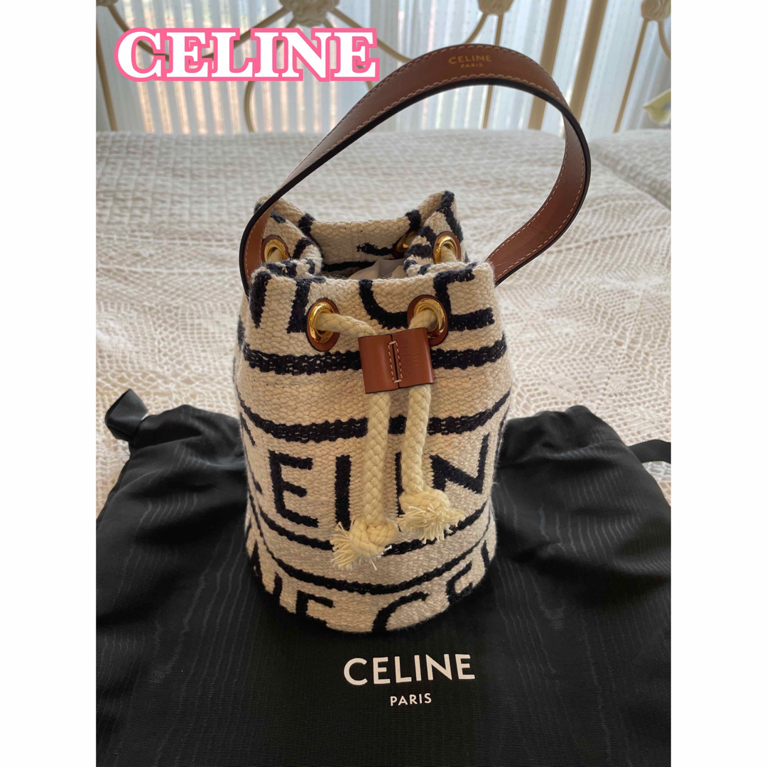 CELINE セリーヌ ティーン ドローストリング　ロゴ　※即日発送