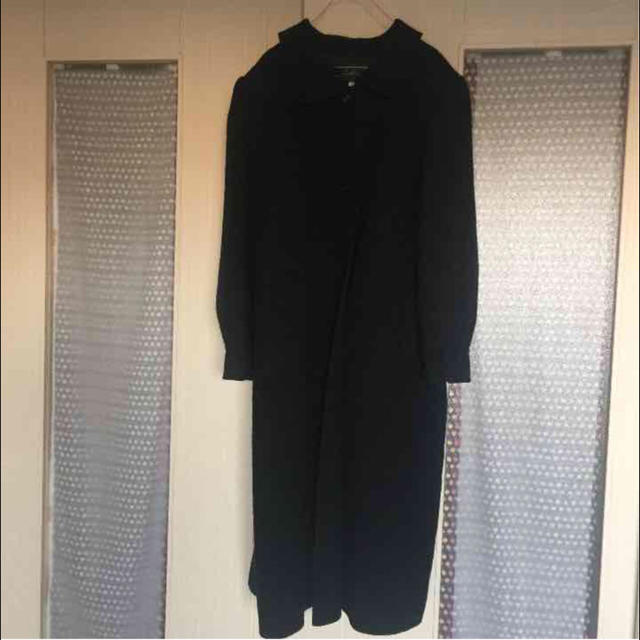 leilian(レリアン)のレリアン ロング コート ウール 黒 レディースのジャケット/アウター(ロングコート)の商品写真