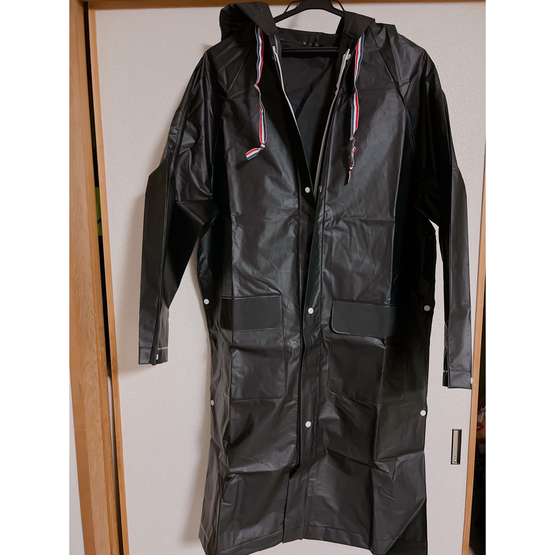 【Lサイズ】レインコート 男女兼用 レインポンチョ 雨具 防水 軽量 自転車  レディースのファッション小物(レインコート)の商品写真