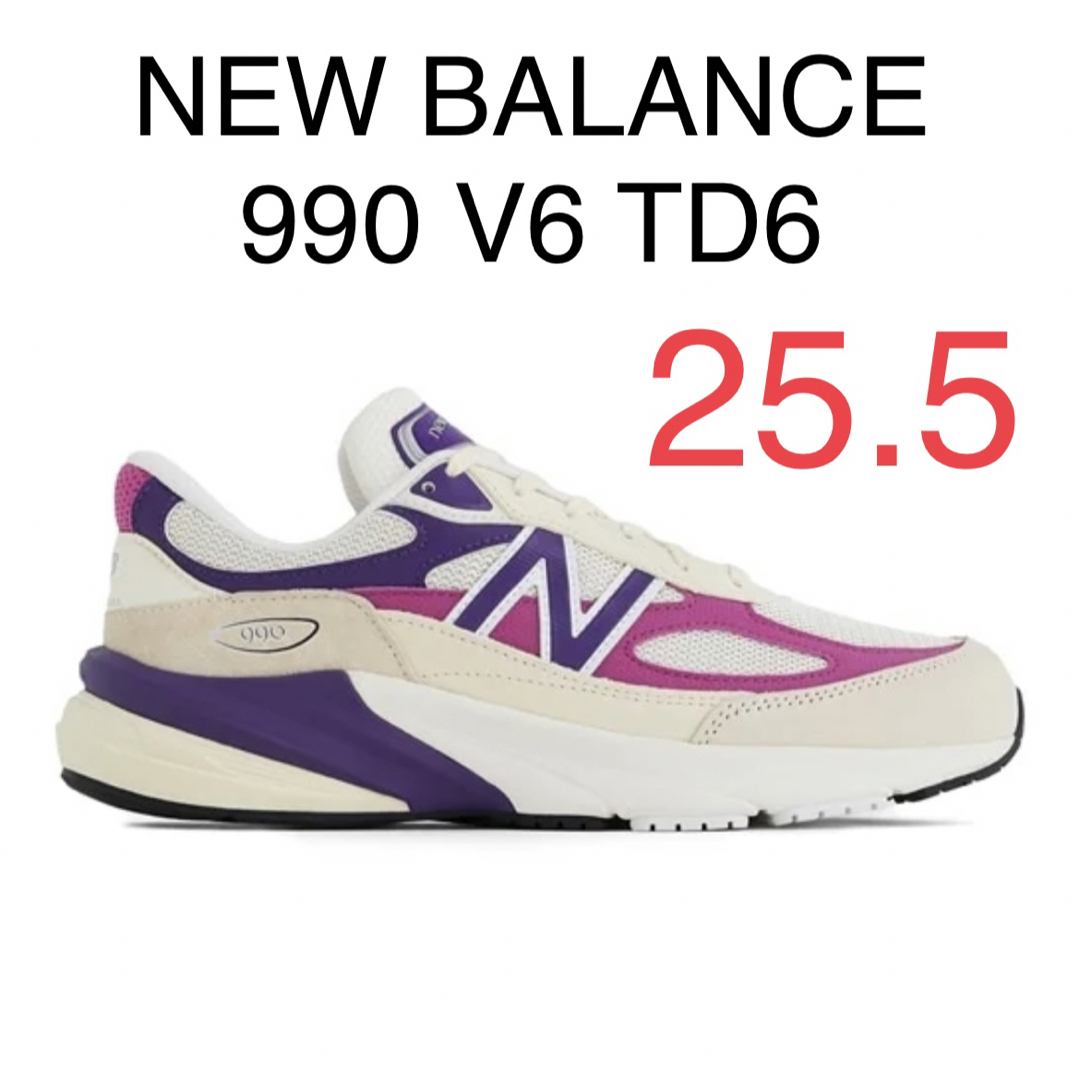 New Balance 990V6  Magenta Pop 25.5cm