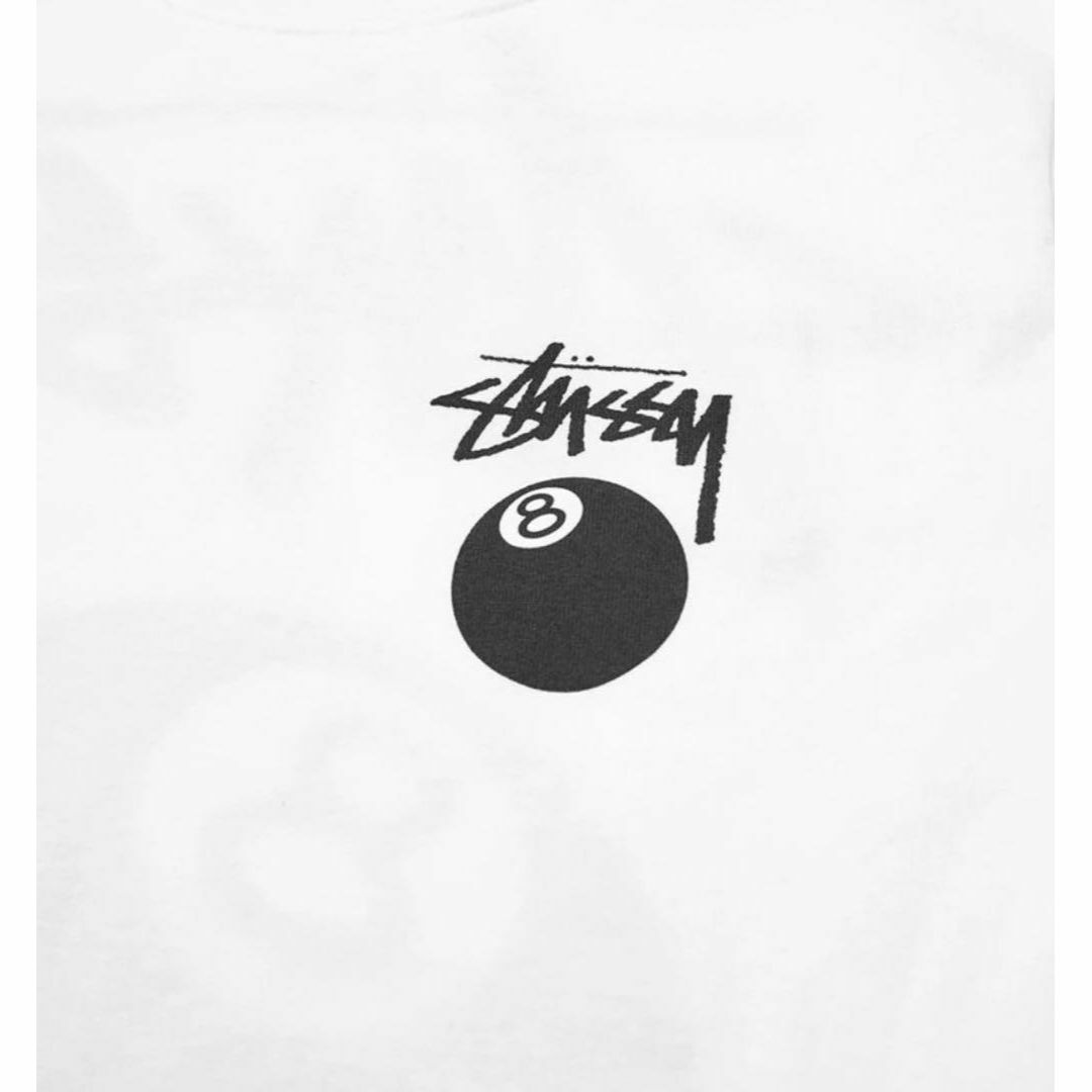 STUSSY(ステューシー)の【新品未試着】ステューシー STUSSY  Tシャツ 白 Lサイズ 8ボール メンズのトップス(Tシャツ/カットソー(半袖/袖なし))の商品写真