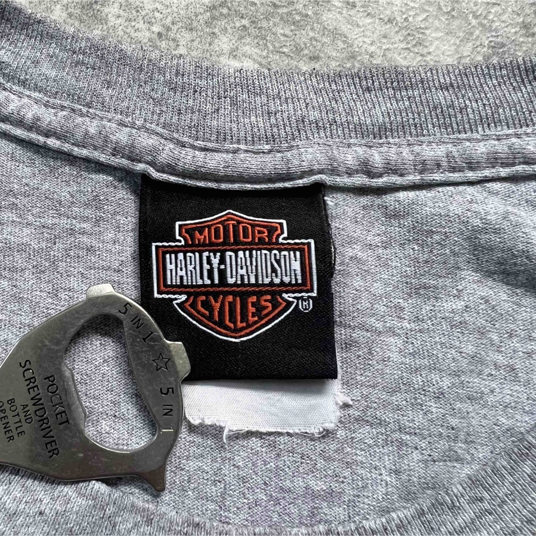 Harley Davidson(ハーレーダビッドソン)のビンテージ ハーレーダビッドソン ポケ付きTシャツ  ポケTEE メンズのトップス(Tシャツ/カットソー(半袖/袖なし))の商品写真