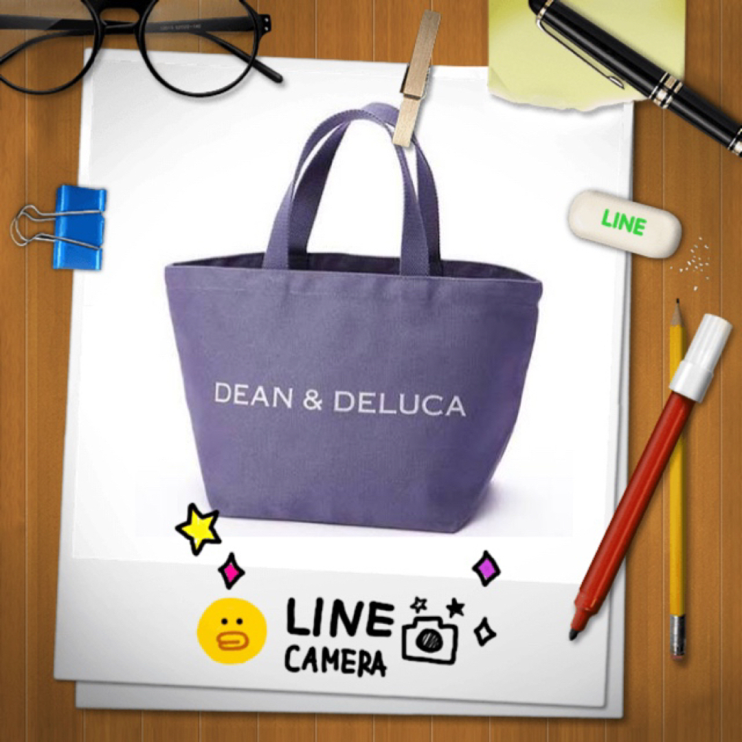 DEAN & DELUCA(ディーンアンドデルーカ)のDEAN & DELUCA チャリティートートバッグ S バイオレットブラウン🎵 レディースのバッグ(トートバッグ)の商品写真