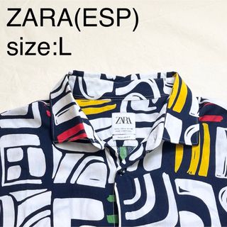 ザラ(ZARA)のZARA(ESP)レーヨン総柄シャツ(シャツ)