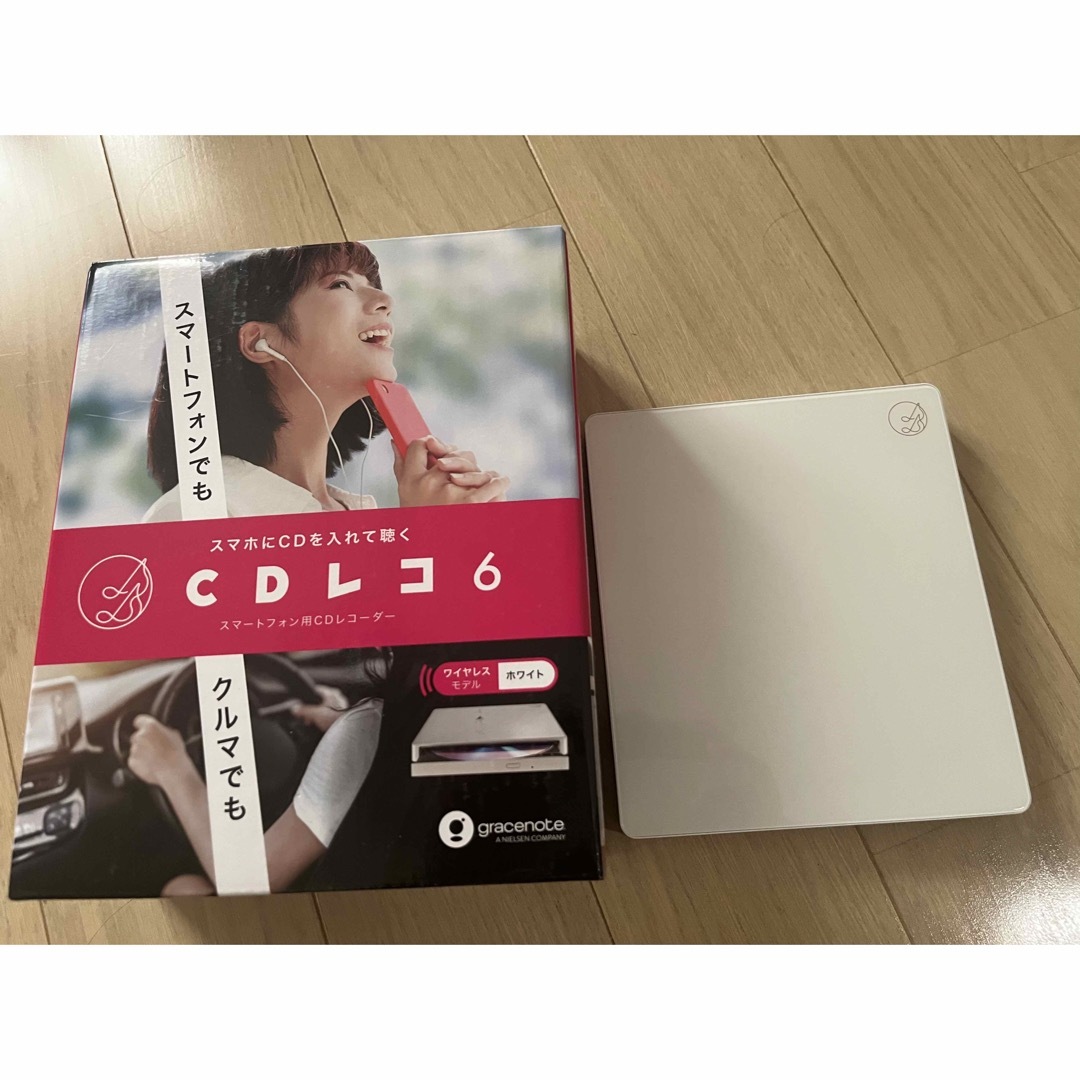 IODATA|アイ・オー・データ  CDレコ6 スマートフォン用CDレコーダー  スマホ CD取り込み ホワイト　USB microSD対応（送料無料） (CD-6WW)