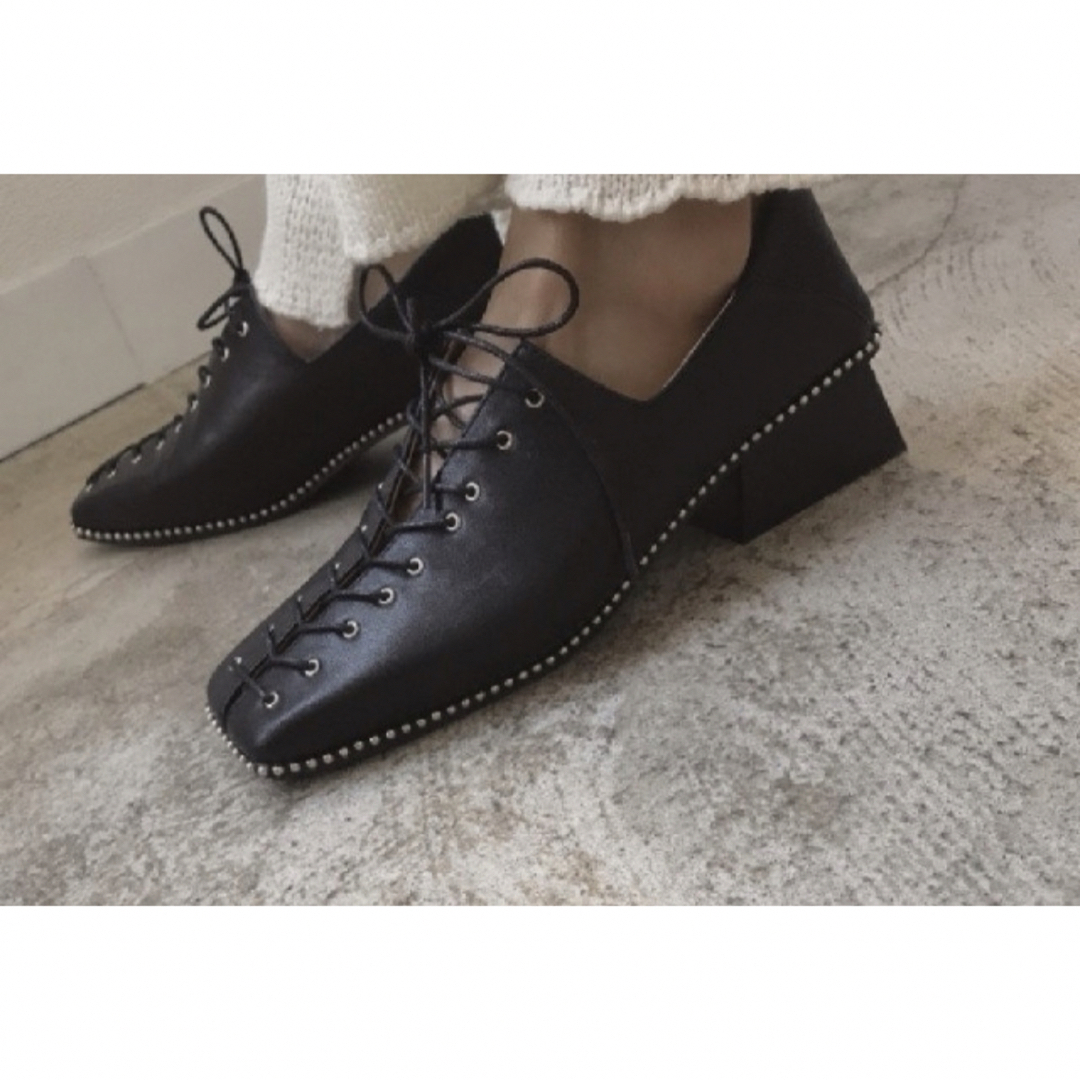 お買い物マラソン限定☆ Ameri LACE UP LOAFER ブラックM | www