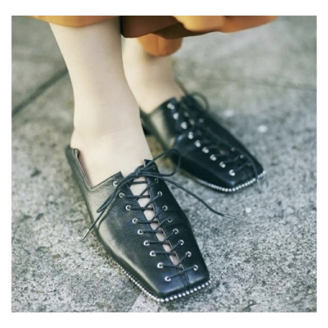 お買い物マラソン限定☆ Ameri LACE UP LOAFER ブラックM | www