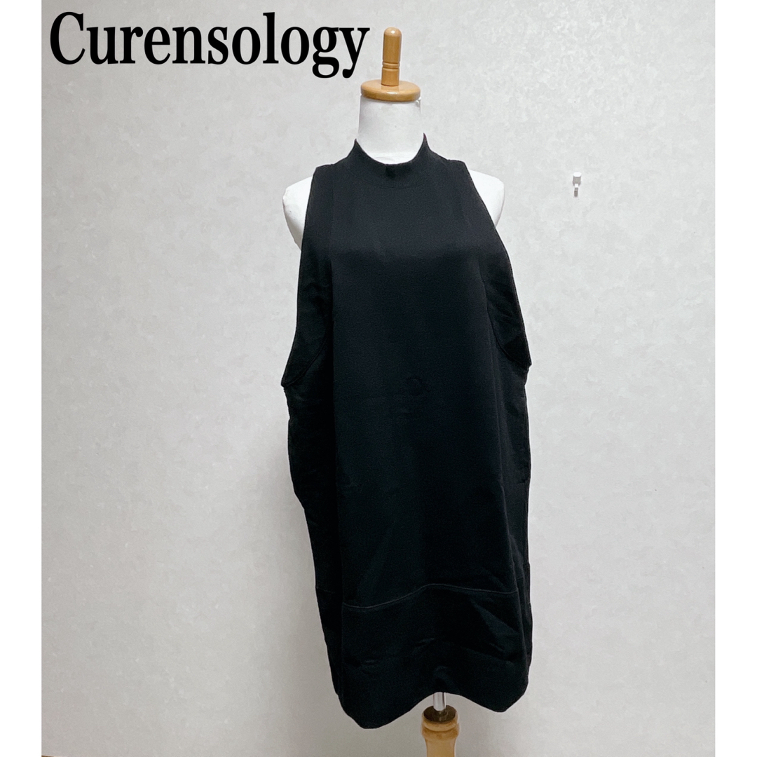 カレンソロジー Curensology ノースリーブワンピース スウェット 黒 | フリマアプリ ラクマ