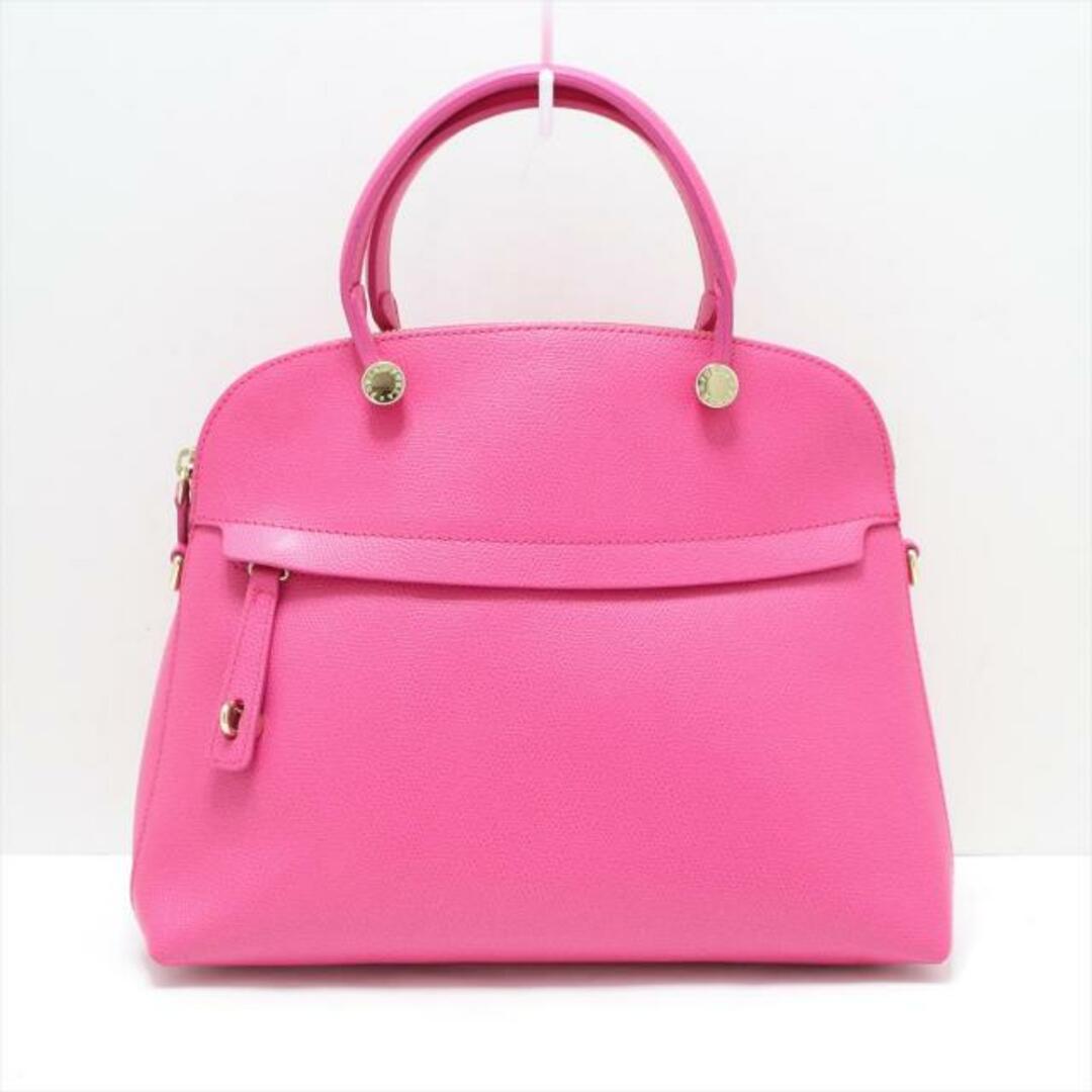 美品》FURLA フルラ パイパー オールレザー 2way ハンドバッグ-