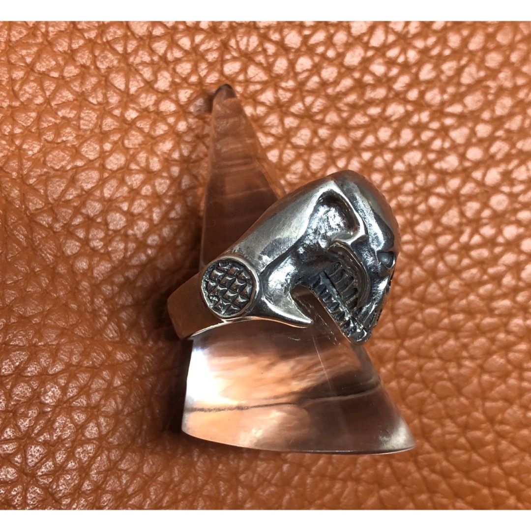 スカル　シルバー925リング ヘビー　ギフト銀指輪　ドクロ　ハロウィンQうcy メンズのアクセサリー(リング(指輪))の商品写真