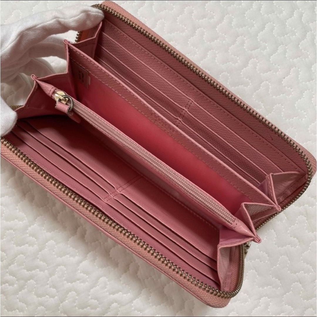 COACH - COACH❤︎ コーチ 長財布 シグネチャーストライプ ピンク