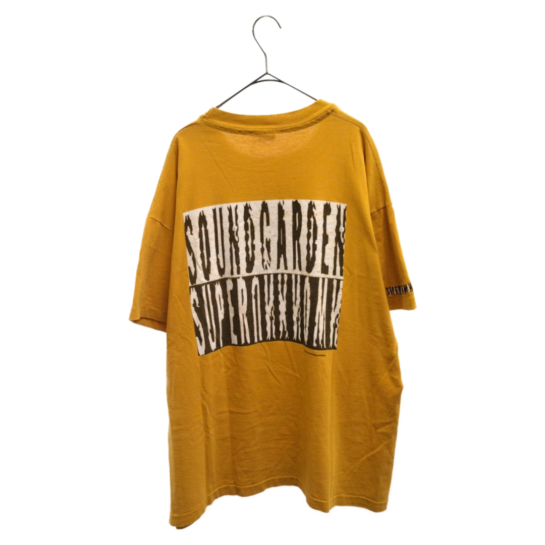 VINTAGE ヴィンテージ 90s SOUNDGARDEN SUPERUNKNOWN サウンドガーデン スーパーアンノウン 半袖Tシャツ カットソー イエロー