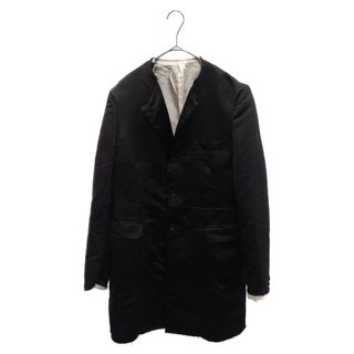 ブラックコムデギャルソン(BLACK COMME des GARCONS)のBLACK COMME des GARCONS ブラックコムデギャルソン 23SS ノーカラー カットオフ テーラードロングジャケット ブラック 1K-J011(テーラードジャケット)