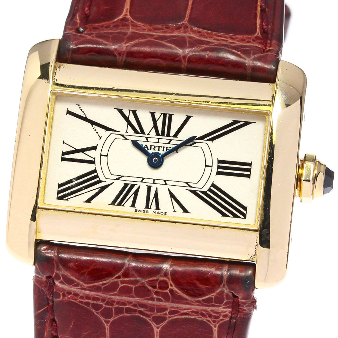 カルティエ CARTIER W6300356 ミニ タンクディバン K18YG クォーツ レディース _756872