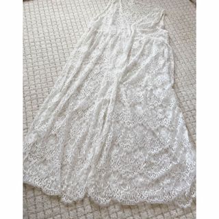 ページボーイ(PAGEBOY)のページボーイ　レースカーデガン  白　美品(カーディガン)