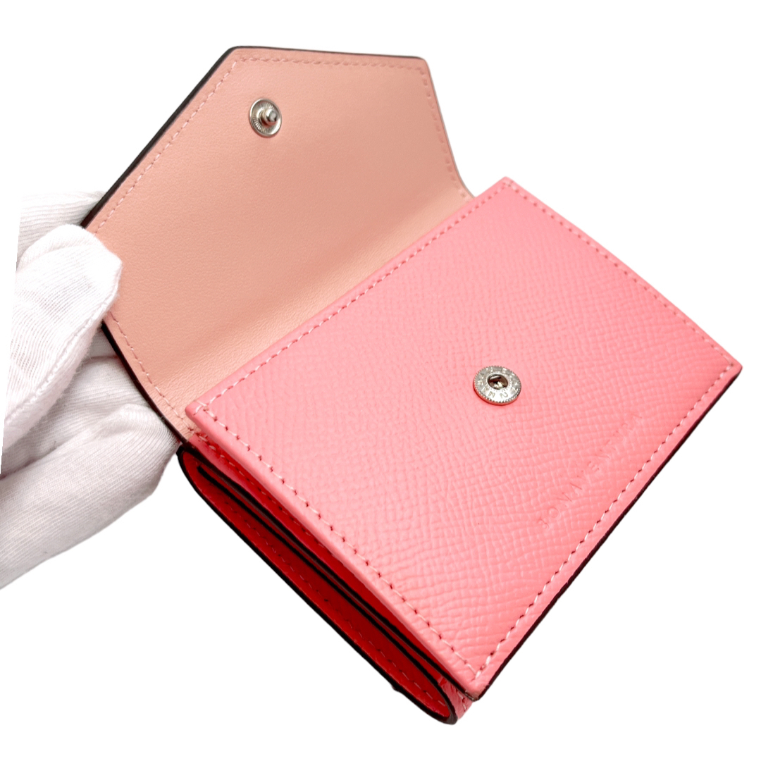 【箱付 極美品】BONAVENTURA 三つ折財布 完売品  アイシクルピンク
