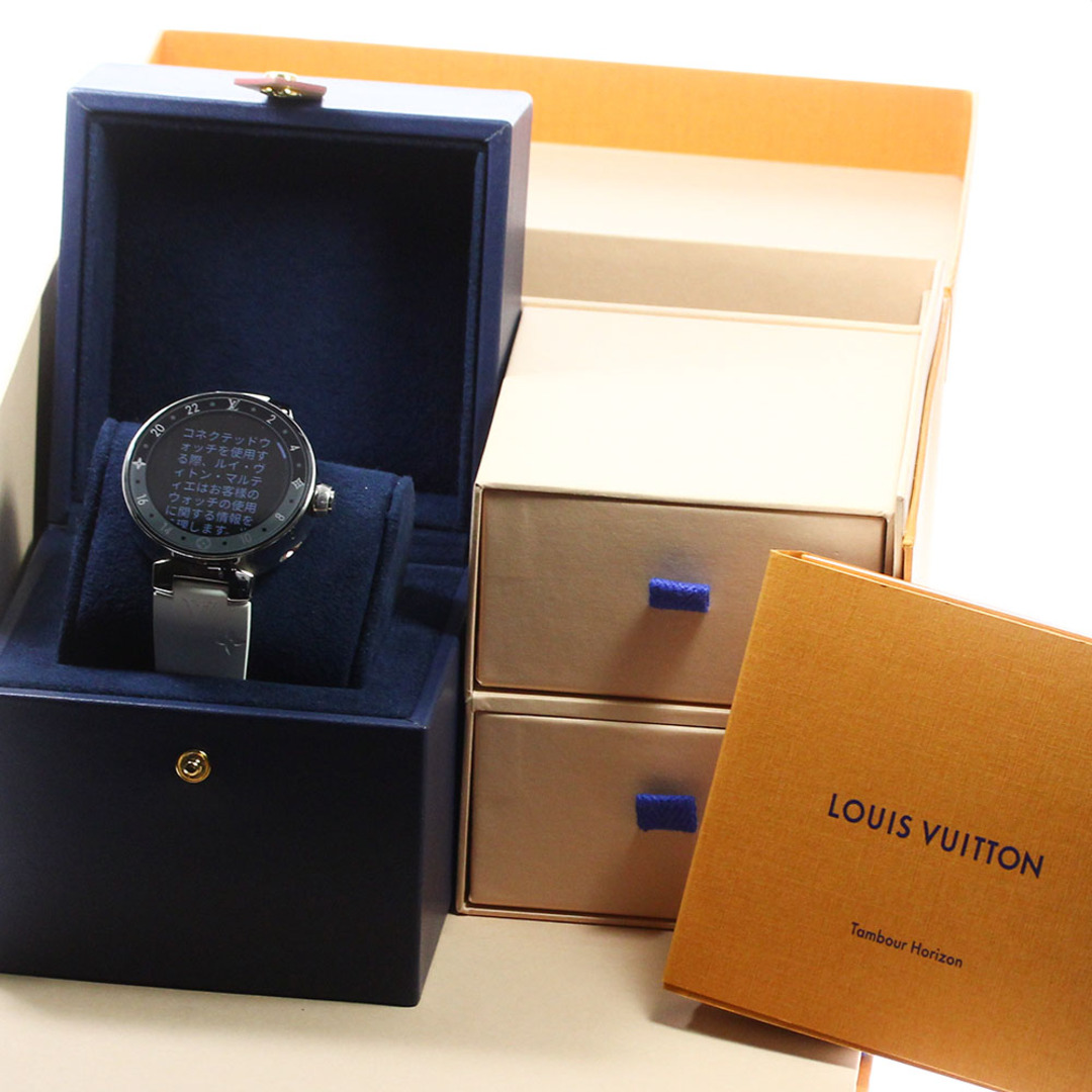 LOUIS VUITTON(ルイヴィトン)のルイ・ヴィトン LOUIS VUITTON QA050 タンブール ホライゾン スマートウォッチ クォーツ メンズ 箱・保証書付き_756931 メンズの時計(腕時計(デジタル))の商品写真