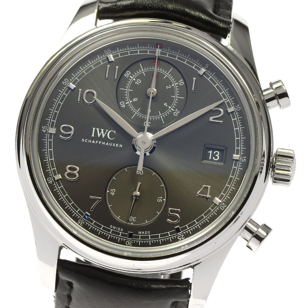 IWC(インターナショナルウォッチカンパニー)のIWC IWC SCHAFFHAUSEN IW390404 ポルトギーゼ デイト スモールセコンド クロノグラフ 自動巻き メンズ 良品 保証書付き_756663 メンズの時計(腕時計(アナログ))の商品写真