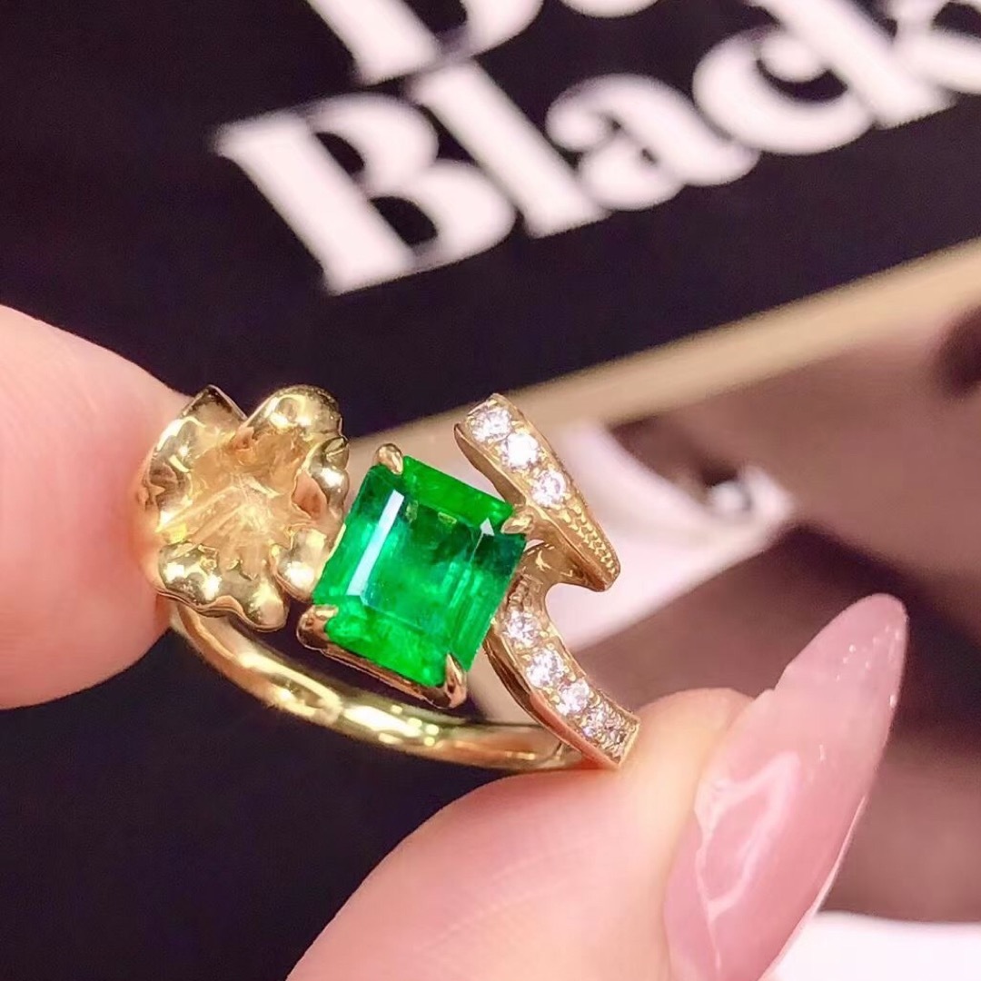 天然 エメラルド ダイヤ リング1.07ct k18 ¥ | tradexautomotive.com