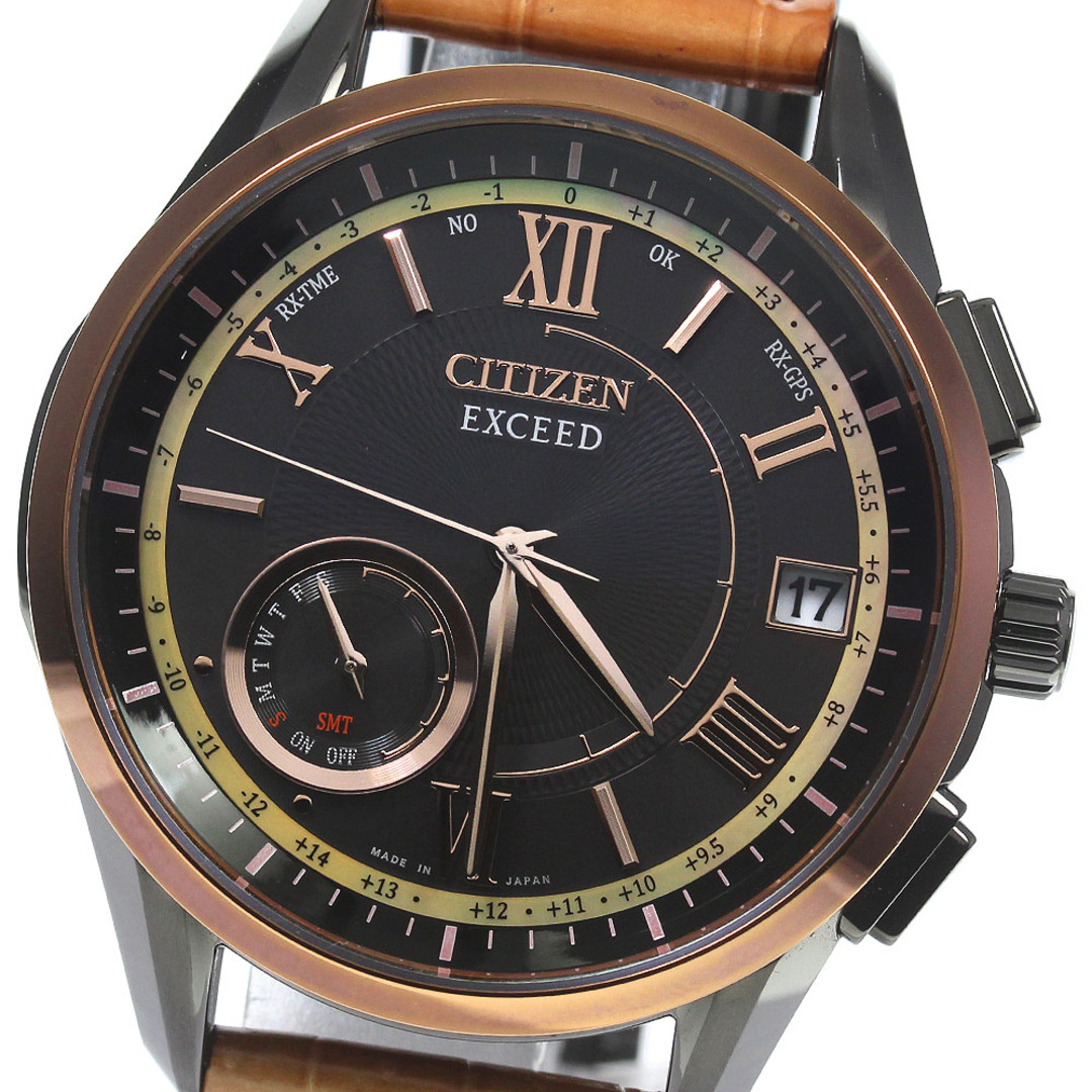 シチズン CITIZEN CC3054-04E/F150-T024033 エクシード エコドライブ ソーラー電波 メンズ 極美品 _758103