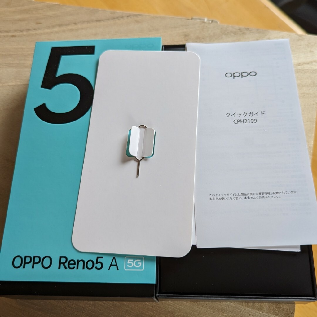 OPPO Reno5 A simフリー アイスブルー スマホ/家電/カメラのスマートフォン/携帯電話(スマートフォン本体)の商品写真