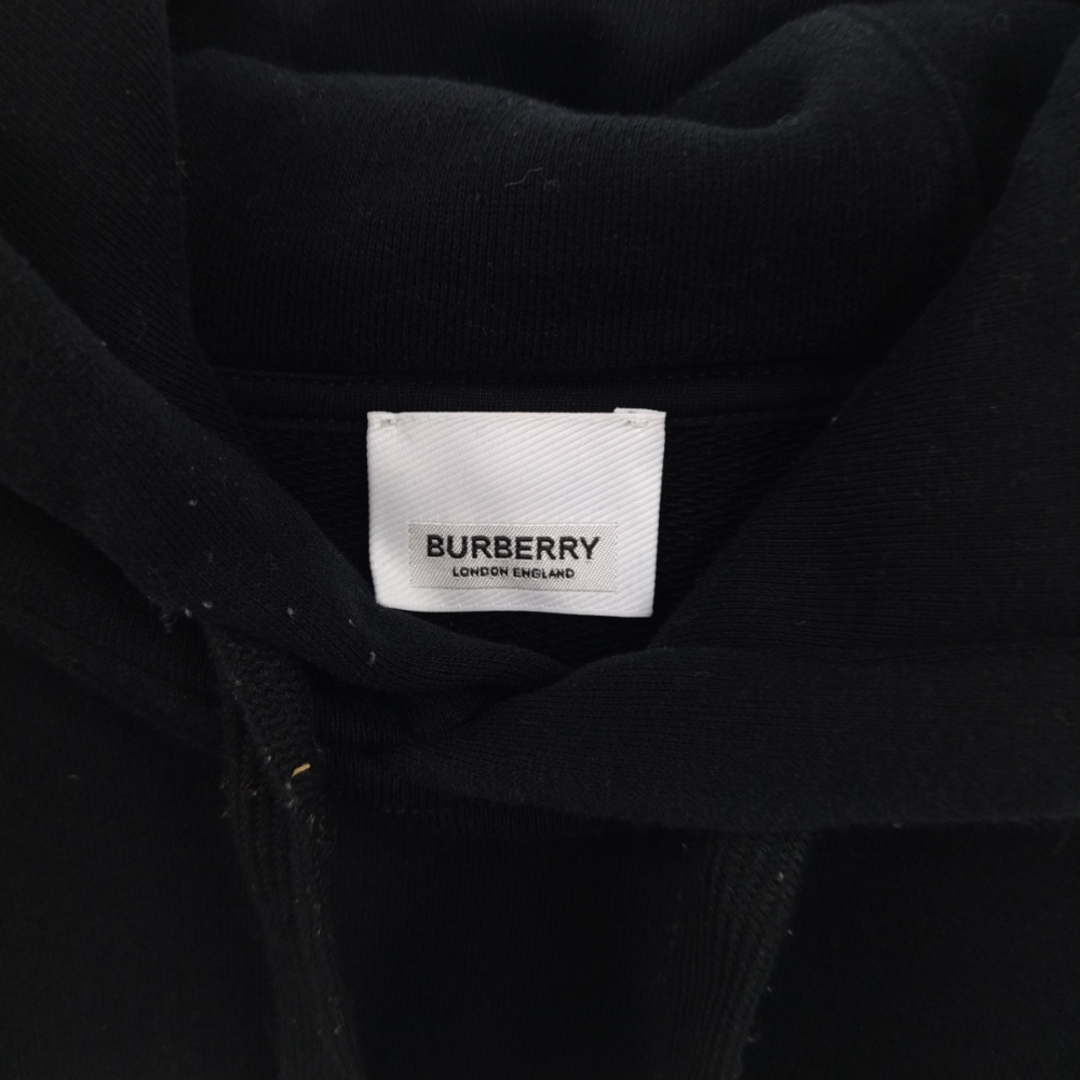 BURBERRY バーバリー 22AW ANSDELL アンズデル フロントロゴプリント プルオーバーパーカー フーディ ブラック 8055318