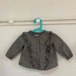 ザラ(ZARA)のZara baby ギンガムチェックシャツ(ブラウス)