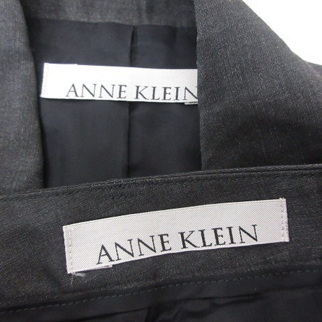 ANNE KLEIN - アンクライン ANNE KLEIN パンツスーツ リネン混 黒