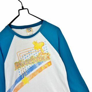 古着 90s アメリカ製PEANUTS ラグランtシャツ ベースボールtシャツ(Tシャツ(長袖/七分))