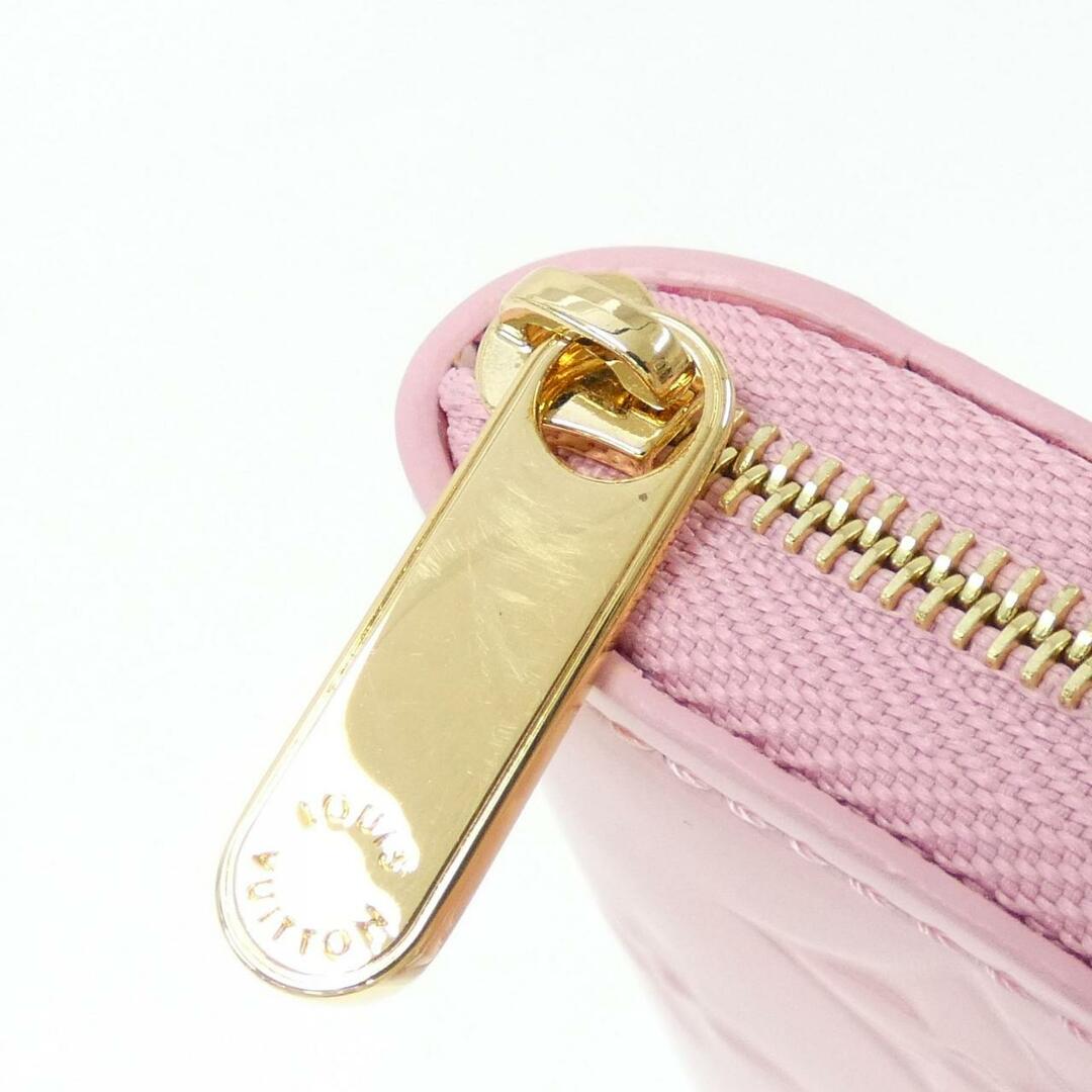 LOUIS VUITTON Zippy Coin Purse Pink M81891 Monogram Vernis Leather