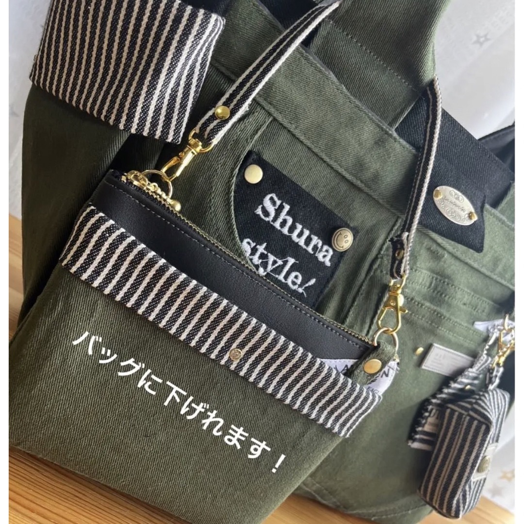 デニムリメイクポーチNo.308☆ポーチ2点の通販 by Shurashop|ラクマ 2点 ハンドメイドポーチ デニムリメイク品
