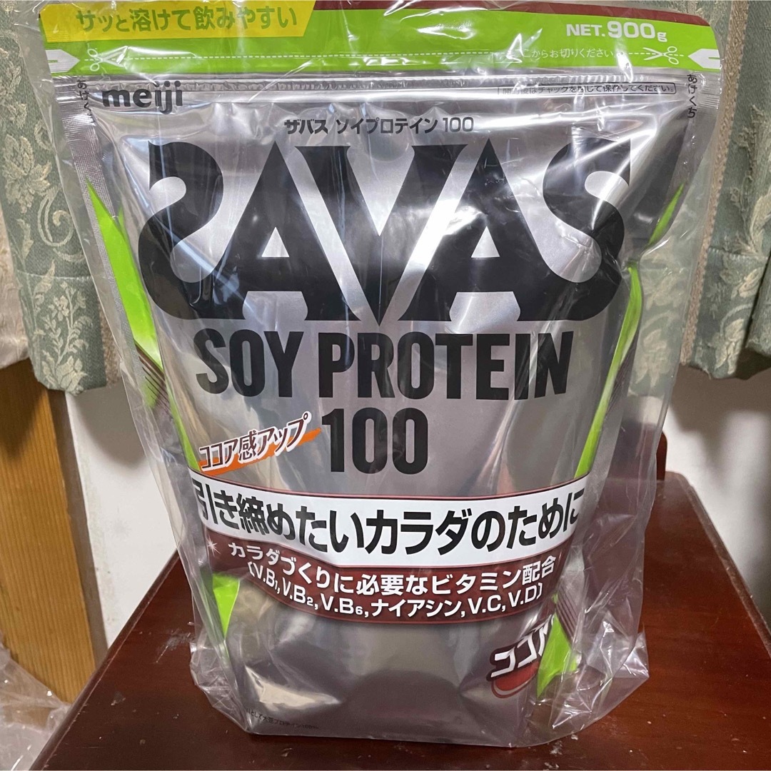 SAVAS - 新品未開封 明治 SAVAS ザバス ソイプロテイン ココア味 900g ...