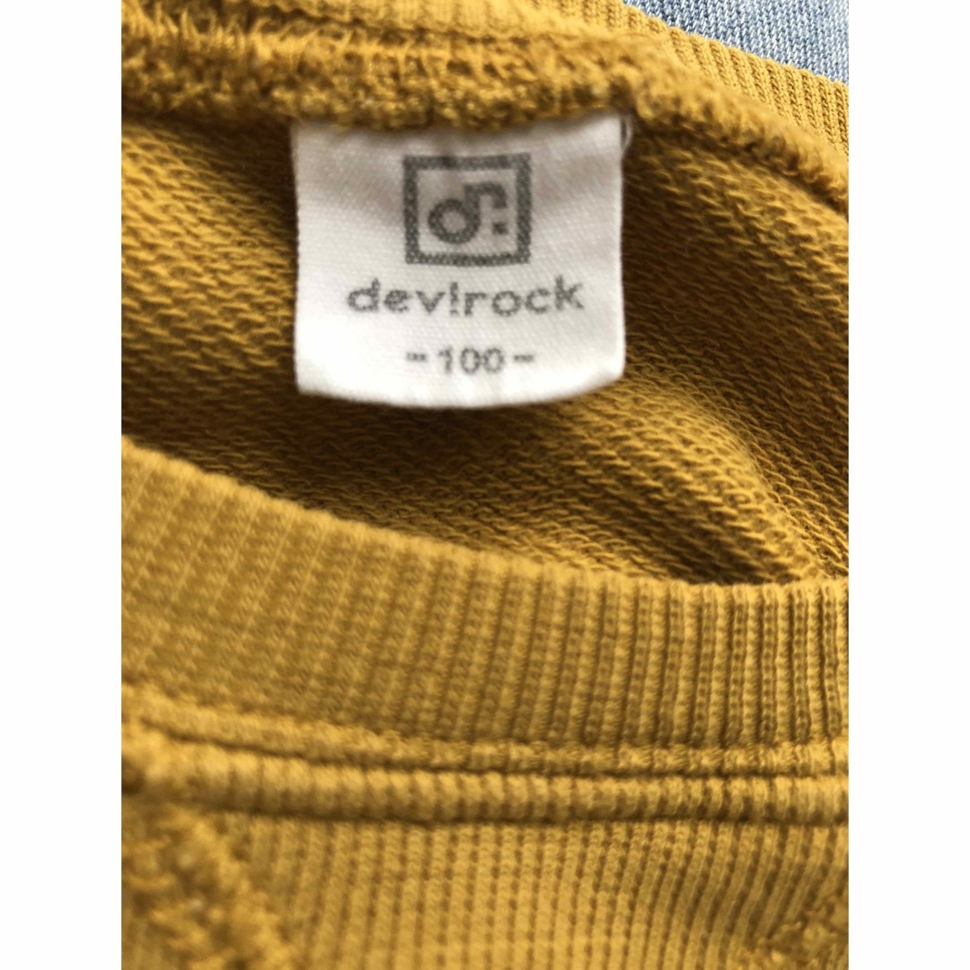 devirock(デビロック)のdevirock   トレーナー　マスタード　100cm キッズ/ベビー/マタニティのキッズ服女の子用(90cm~)(その他)の商品写真