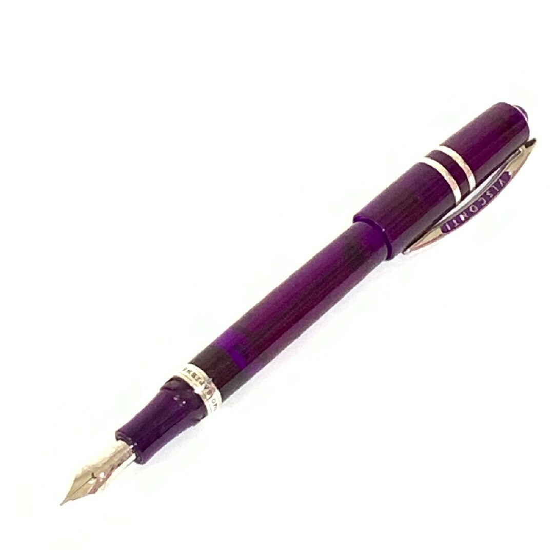 VISCONTI(ビスコンティ)の【美品】ビスコンティ ホモサピエンス 万年筆 K14 アメジスト EF/極細字 インテリア/住まい/日用品の文房具(ペン/マーカー)の商品写真