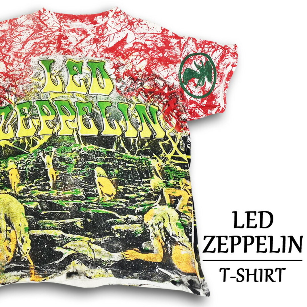 LED ZEPPELIN レッドツェッペリン タイダイ柄 バンドTシャツ バンT メンズS /eaa343417