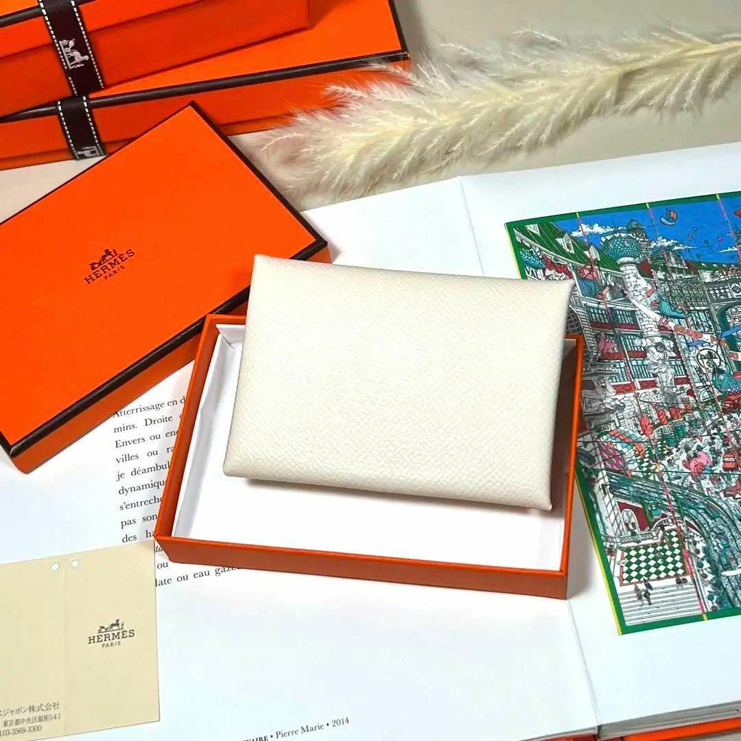 HERMES カルヴィ　デュオ　ミニ財布　カードケース　エプソン　ナタ　U刻印