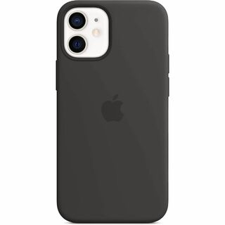 アップル(Apple)のMagSafe対応 iPhone 12 mini シリコーンケース 黒 純正品(iPhoneケース)