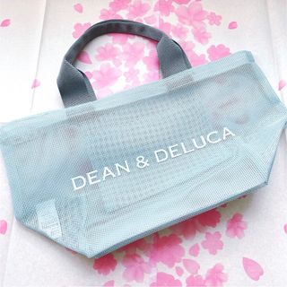 ディーンアンドデルーカ(DEAN & DELUCA)のラスト＊新品未使用 ＊ DEAN&DELUCA メッシュトート ミントブルーS(トートバッグ)