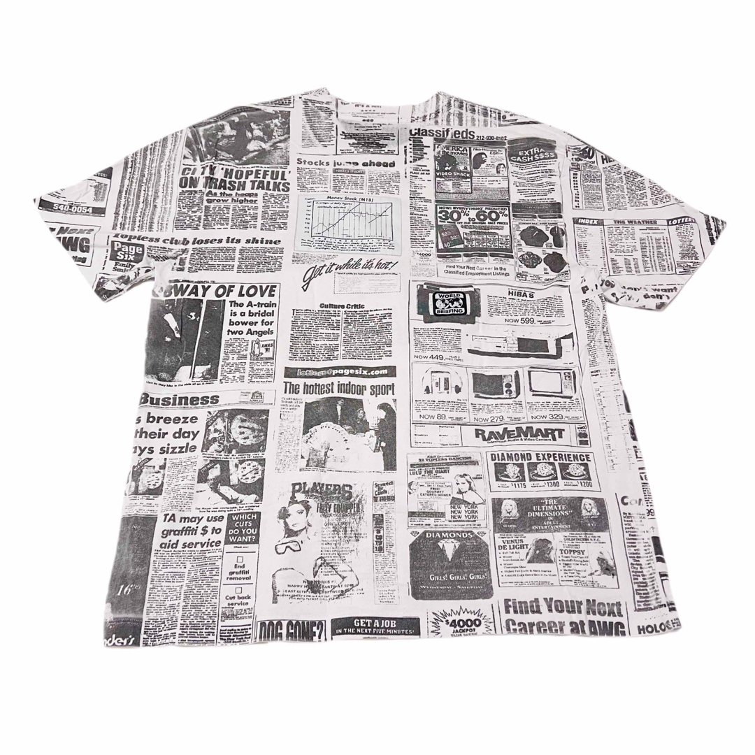 Alexander Wang(アレキサンダーワン)の希少⭐︎alexanderwang アレキサンダーワン ニュースペーパーTシャツ メンズのトップス(Tシャツ/カットソー(半袖/袖なし))の商品写真